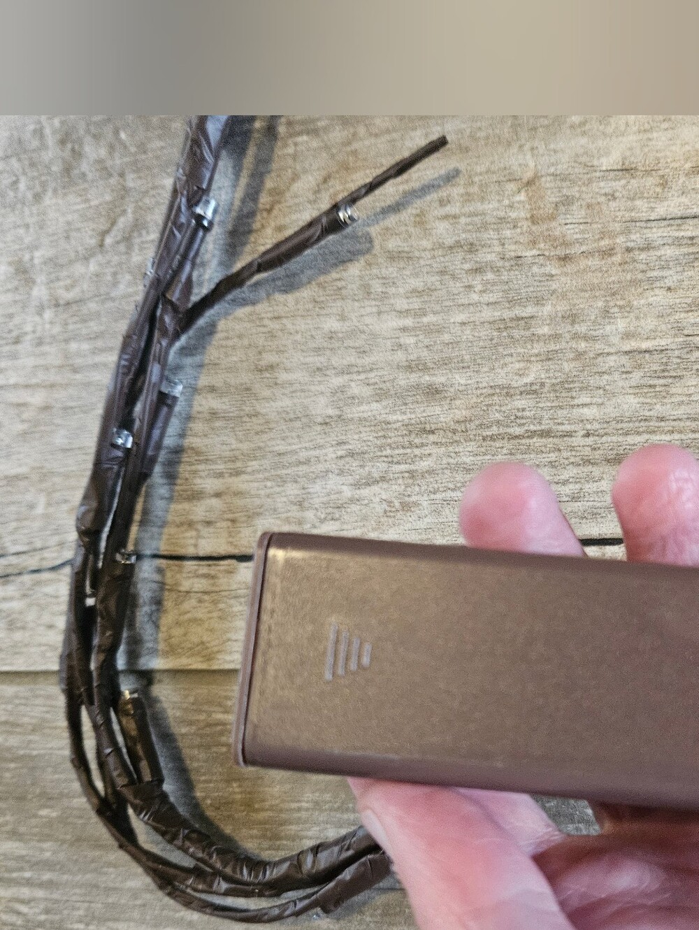 NWOT Brown Wrapped Micro LED String Lights - Picture 2 of 4